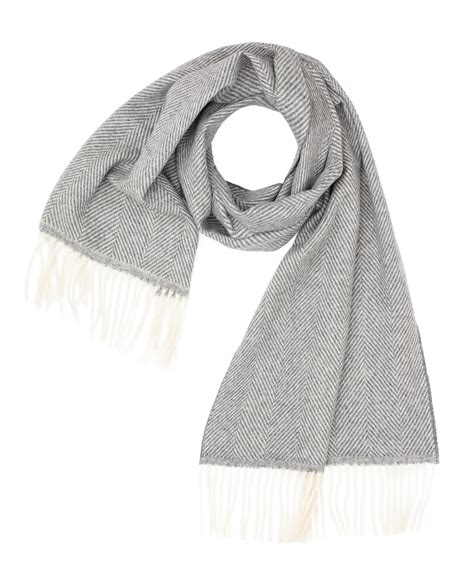 sciarpa burberry grigia